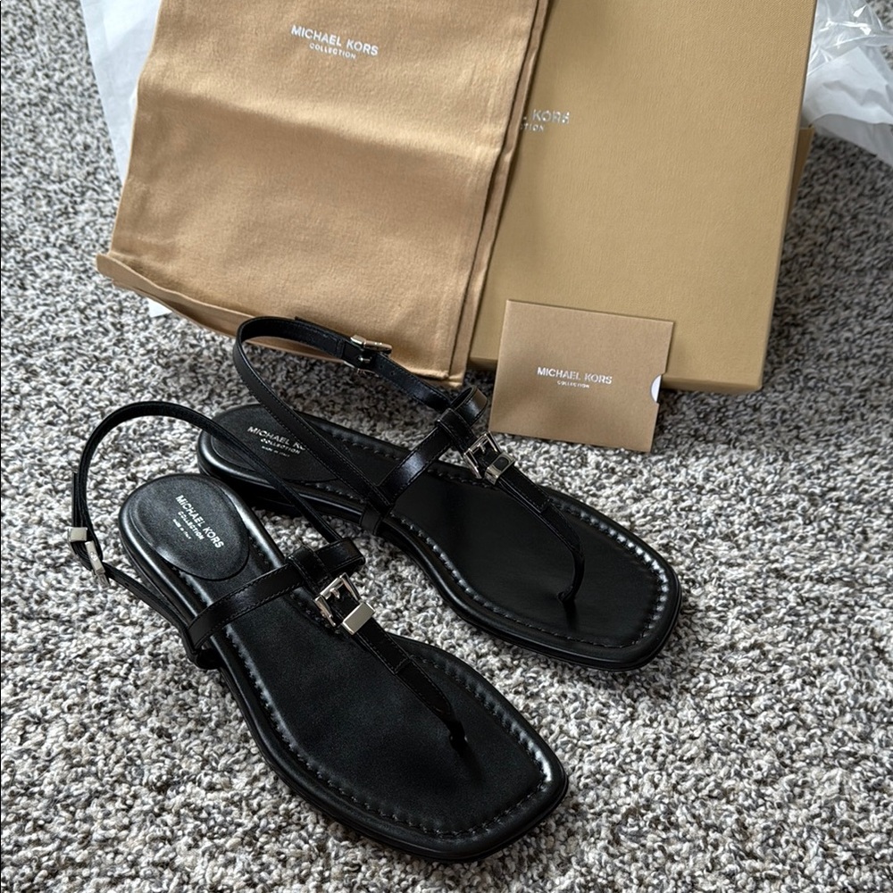 Michael Kors Black leather Sandals for Women 8
